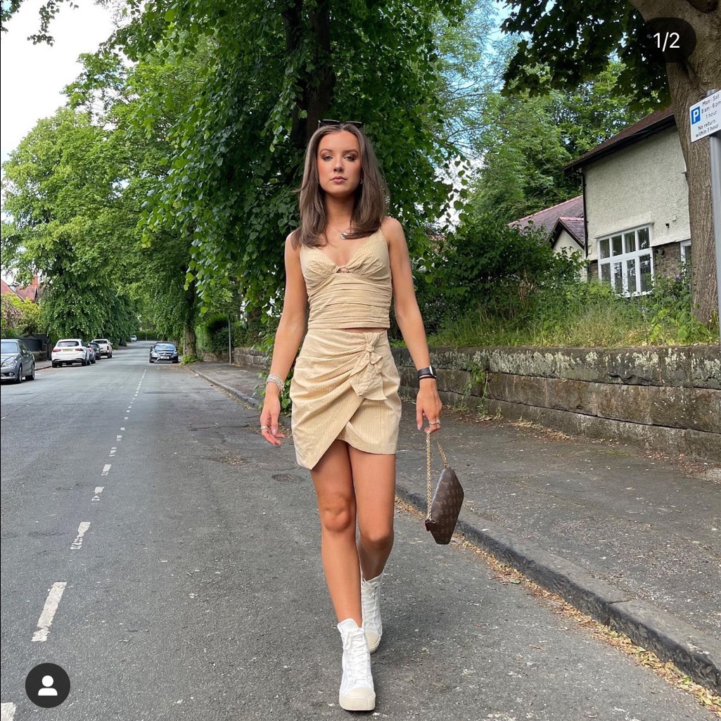 Zara Set Of Top And Skirt Bloggers Fav